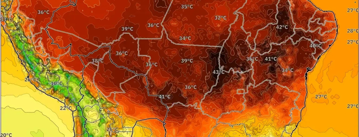 Onda de calor se instala sobre o país. Temperaturas chegam a 35 °C. Noites seguem quentes.
