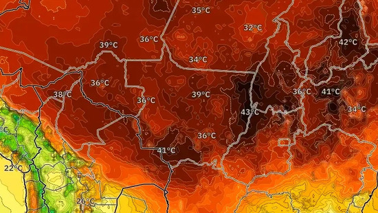 Onda de calor se instala sobre o país. Temperaturas chegam a 35 °C. Noites seguem quentes.