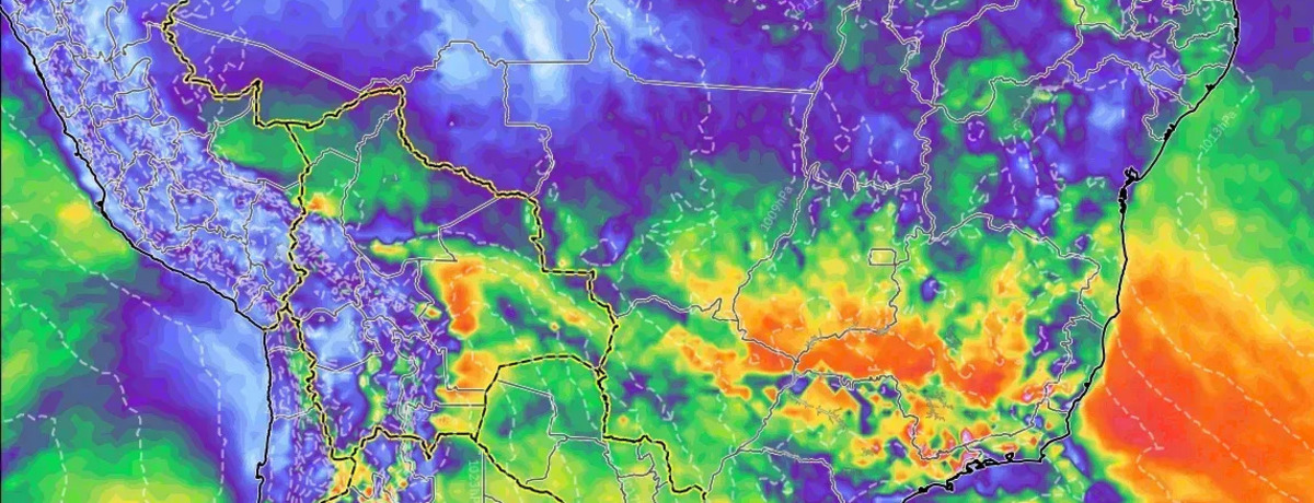 Rajadas de até 80 km/h nesta semana. Risco de alagamentos cresce com a chuva forte. A chuva mais forte ainda está por vir.