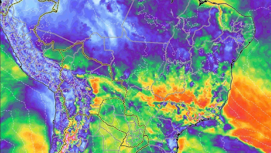 Rajadas de até 80 km/h nesta semana. Risco de alagamentos cresce com a chuva forte. A chuva mais forte ainda está por vir.