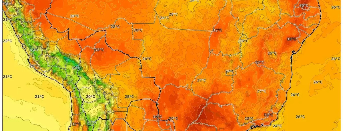 Dias quentes no Brasil em 23 de dezembro de 2025 – Dia mais quente do ano previsto