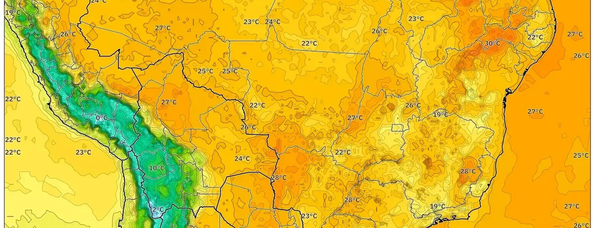 Calor Úmido em 30 de Dezembro de 2025 – Pancadas Isoladas e Tempestades no Sul a Caminho